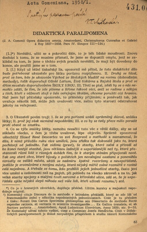 Didaktická paralipomena