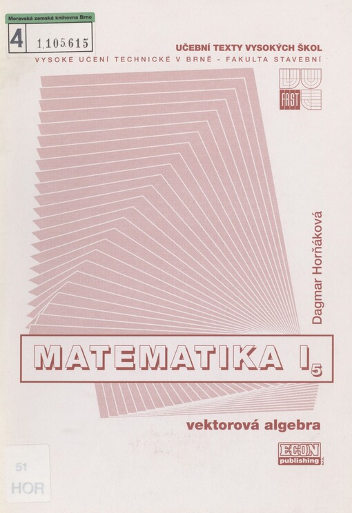 Matematika I/5: vektorová algebra