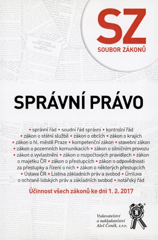 Správní právo: (soubor zákonů). Správní právo