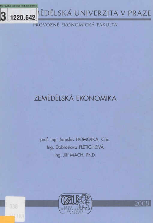 Zemědělská ekonomika