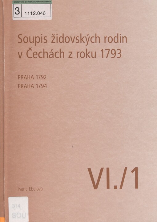 Soupis židovských rodin v Čechách