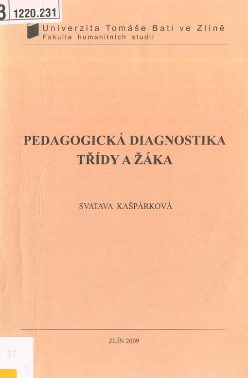 Pedagogická diagnostika třídy a žáka