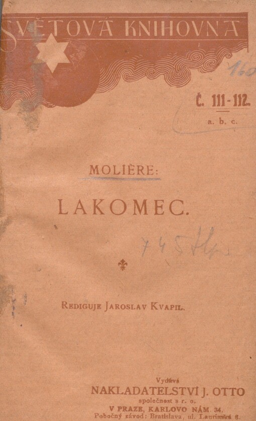Lakomec: Veselohra o 5 jedn