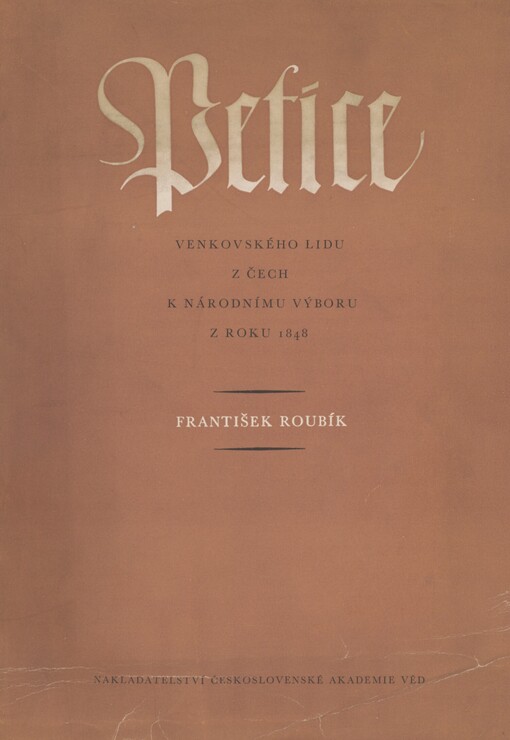 Petice venkovského lidu z Čech k Národnímu výboru z roku 1848