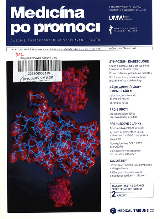 Medicína po promoci = Postgraduate medicine Czech : časopis postgraduálního vzdělávání lékařů