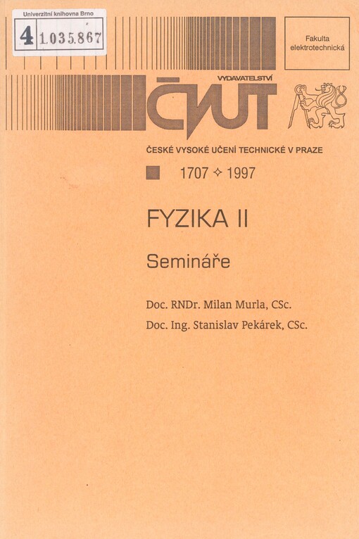 Fyzika II: semináře