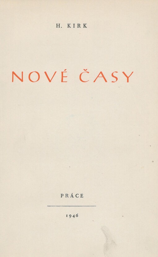 Nové časy: román