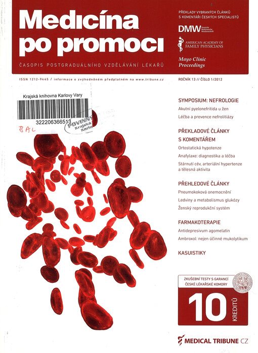 Medicína po promoci = Postgraduate medicine Czech : časopis postgraduálního vzdělávání lékařů