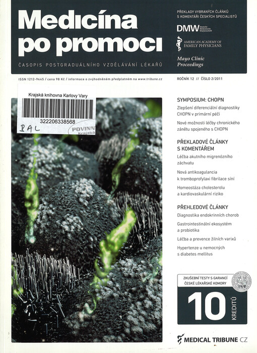 Medicína po promoci = Postgraduate medicine Czech : časopis postgraduálního vzdělávání lékařů