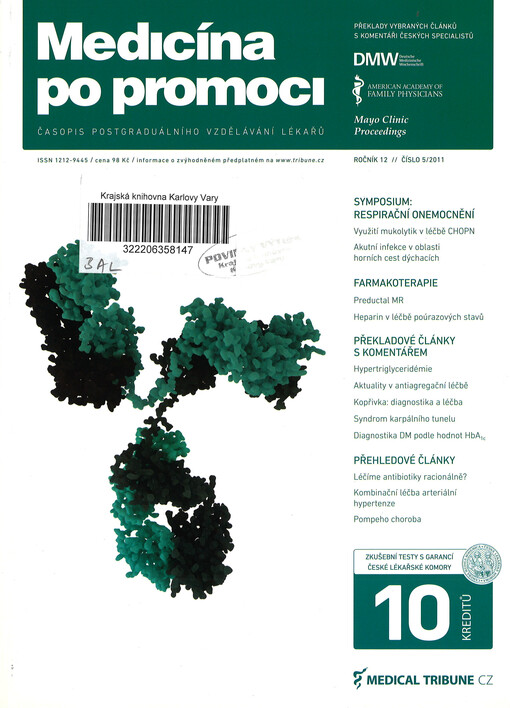 Medicína po promoci = Postgraduate medicine Czech : časopis postgraduálního vzdělávání lékařů