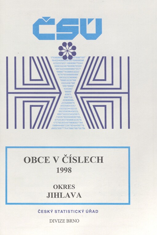 Obce v číslech 1998. Okres Jihlava