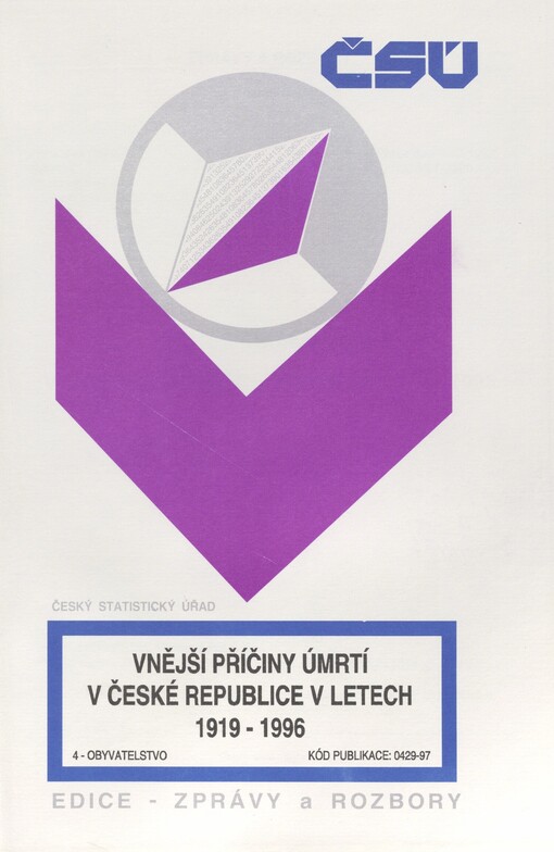 Vnější příčiny úmrtí v České republice v letech 1919-1996
