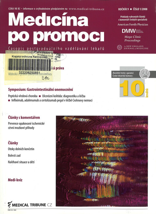 Medicína po promoci = Postgraduate medicine Czech : časopis postgraduálního vzdělávání lékařů