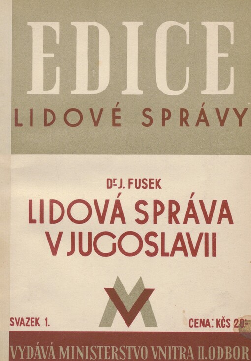 Lidová správa v Jugoslavii