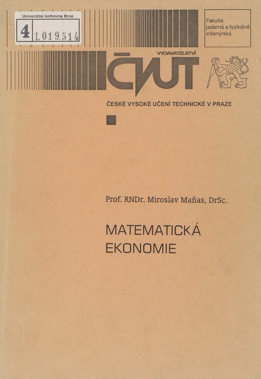 Matematická ekonomie