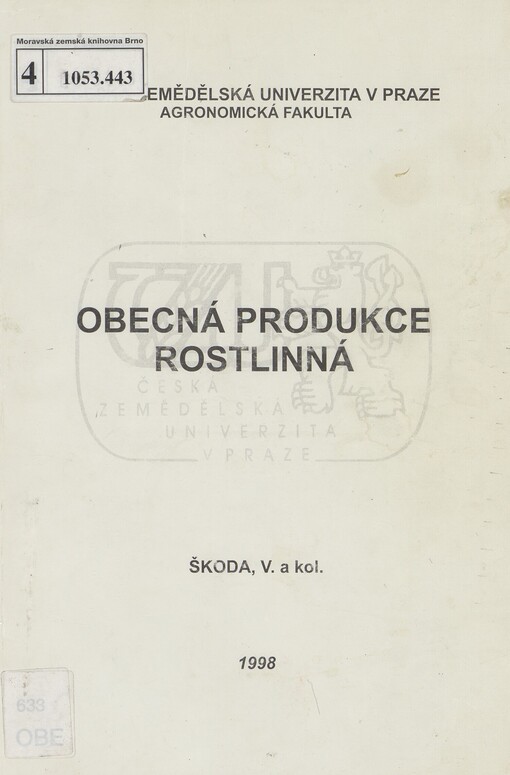 Obecná produkce rostlinná