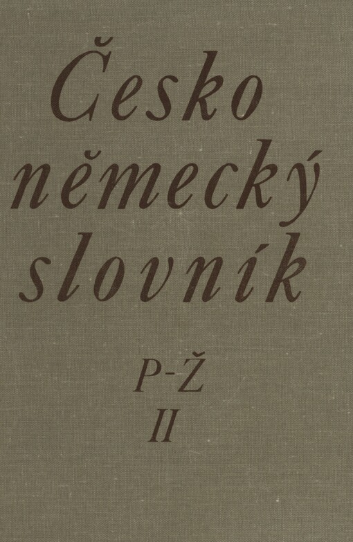 Česko-německý slovník. [Díl 2], P-Ž
