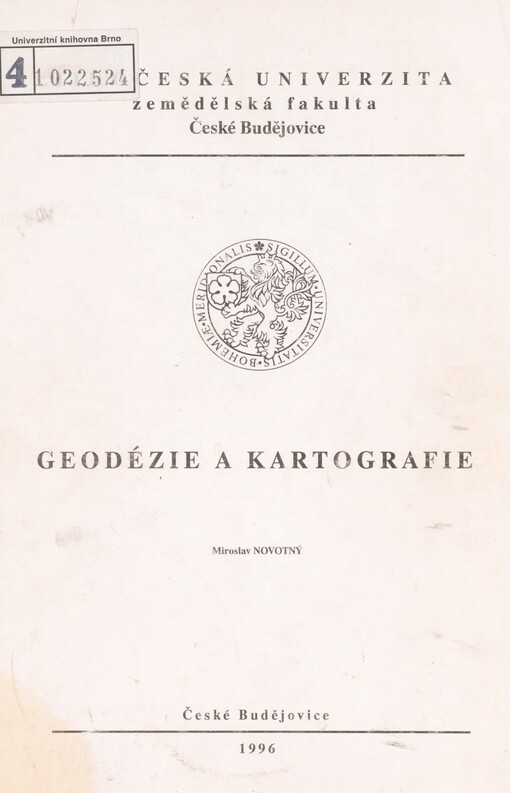 Geodézie a kartografie