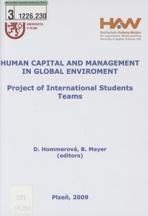 Human capital and management in global environment: project of international students teams