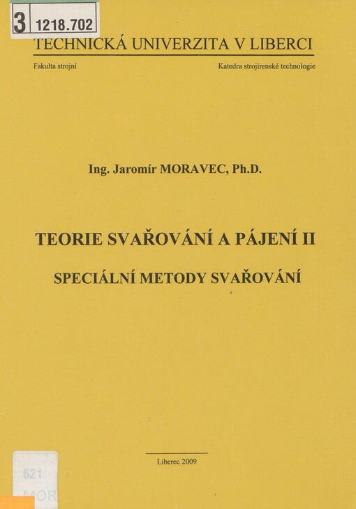Teorie svařování a pájení II: speciální metody svařování