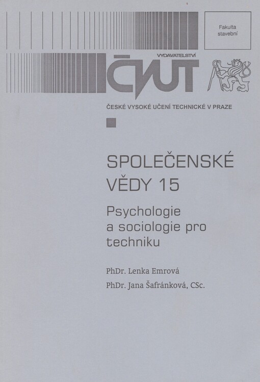 Společenské vědy 15: psychologie a sociologie pro techniku