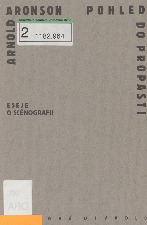Pohled do propasti: eseje o scénografii