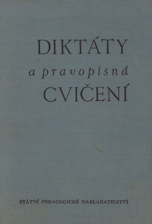 Diktáty a pravopisná cvičení