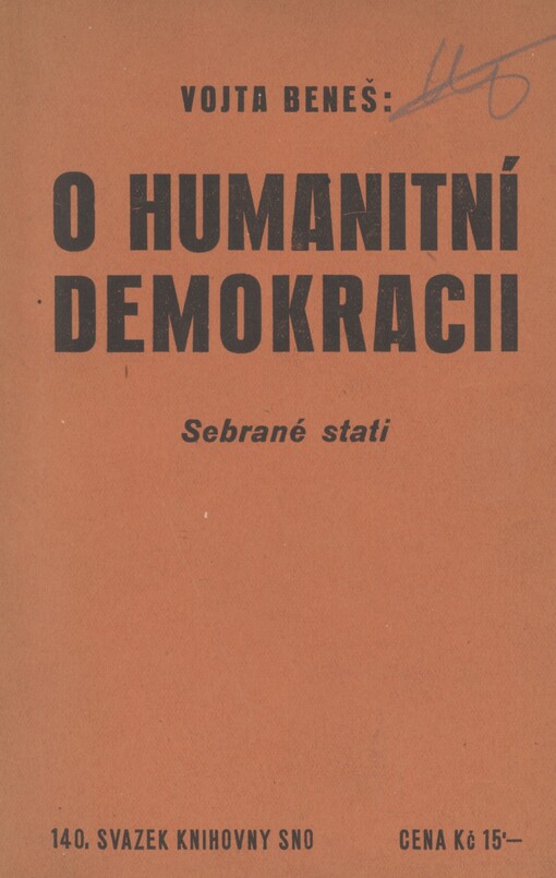 O humanitní demokracii: sebrané stati