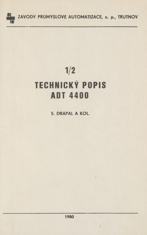 Technický popis ADT 4400