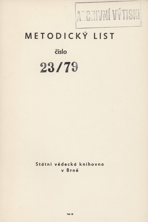 Práce se zemědělskou literaturou: (na pomoc práci v sítích knihoven veřejných a zemědělských JSK Jihomoravského kraje)