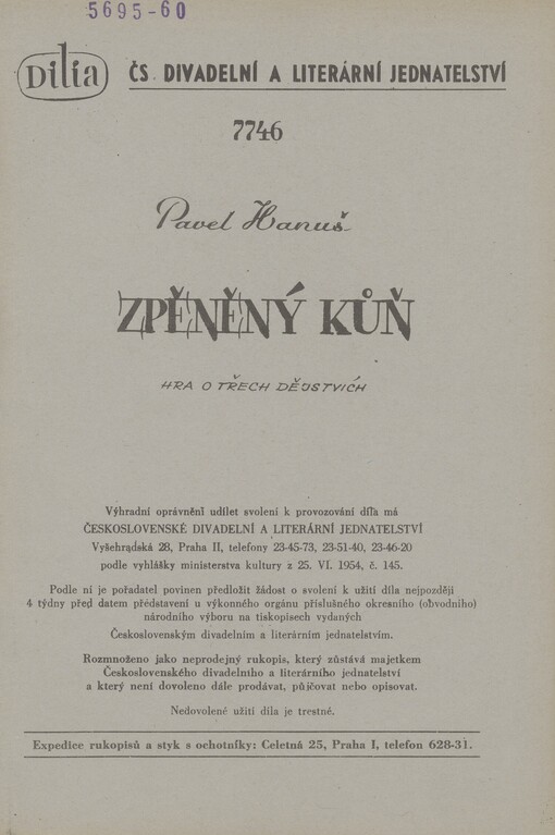 Zpěněný kůň: hra o třech dějstvích