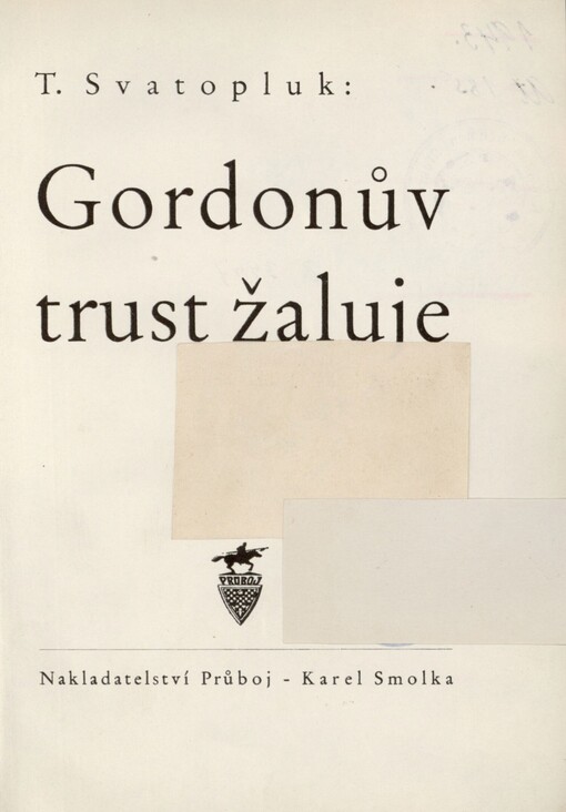 Gordonův trust žaluje: [román]