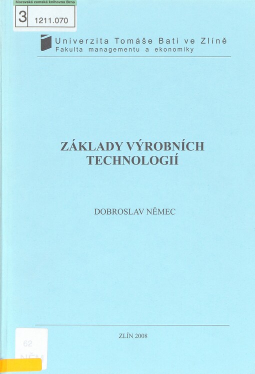 Základy výrobních technologií