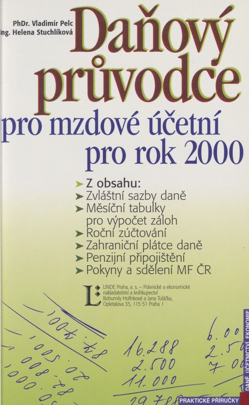 Daňový průvodce pro mzdové účetní pro rok 2000