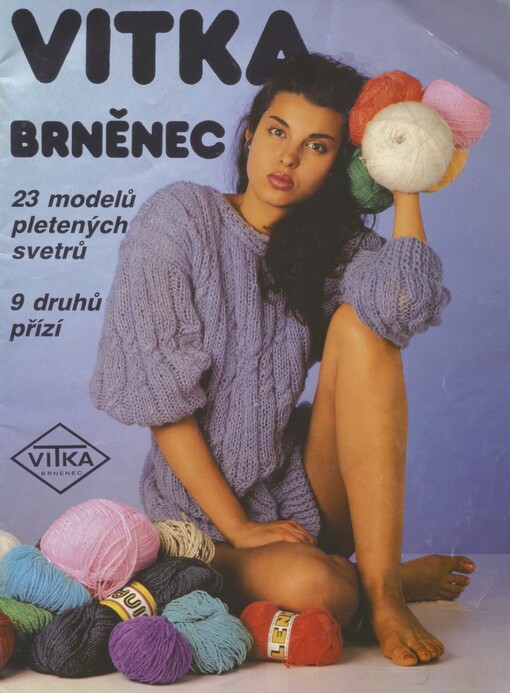 Vitka Brněnec: 23 modelů pletených svetrů, 9 druhů přízí