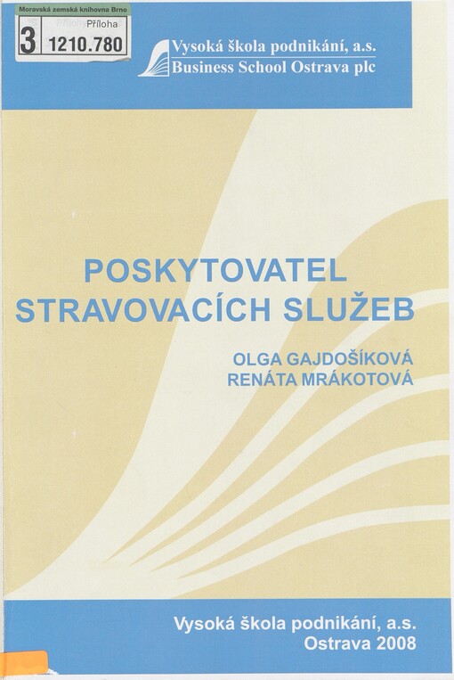 Poskytovatel stravovacích služeb: modul 02