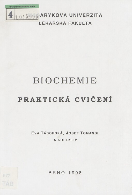 Biochemie: praktická cvičení