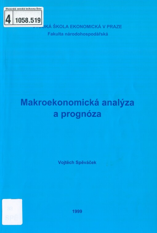 Makroekonomická analýza a prognóza