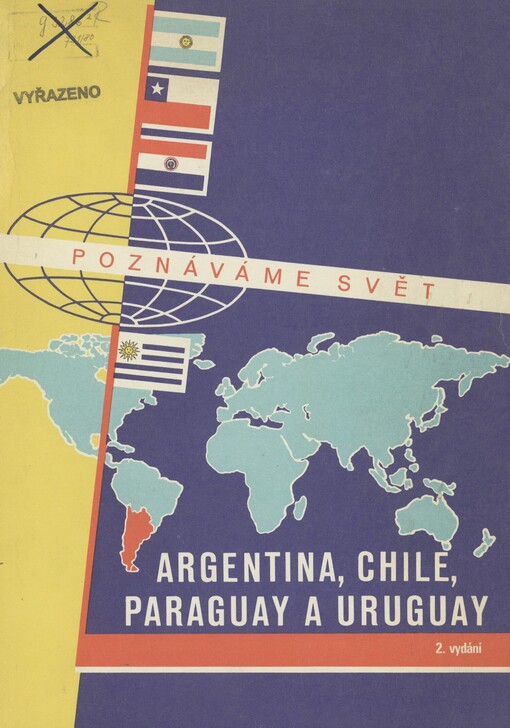 Argentina, Chile, Paraguay a Uruguay: měřítko 1 : 6000000