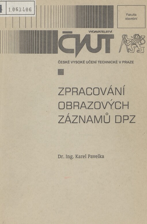 Zpracování obrazových záznamů DPZ