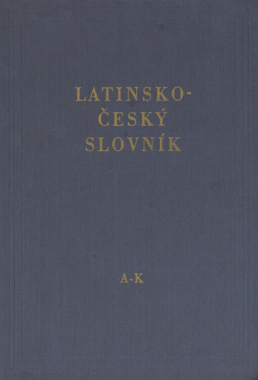 Latinsko-český slovník