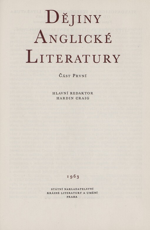 Dějiny anglické literatury