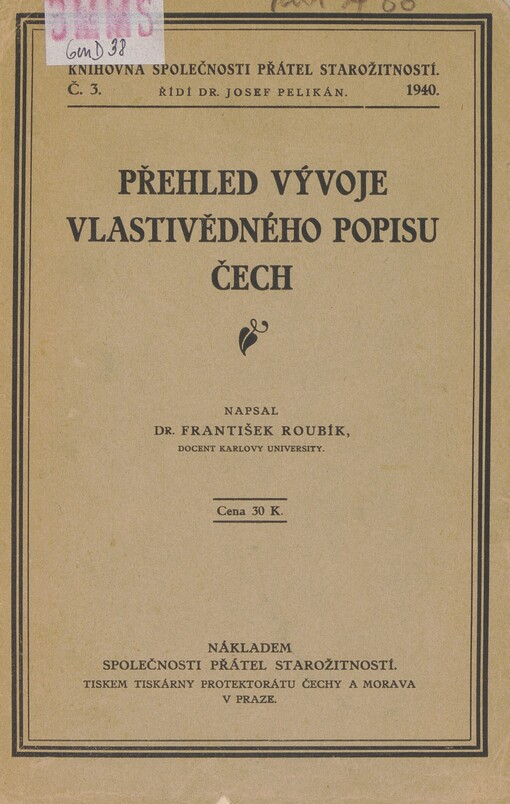 Přehled vývoje vlastivědného popisu Čech