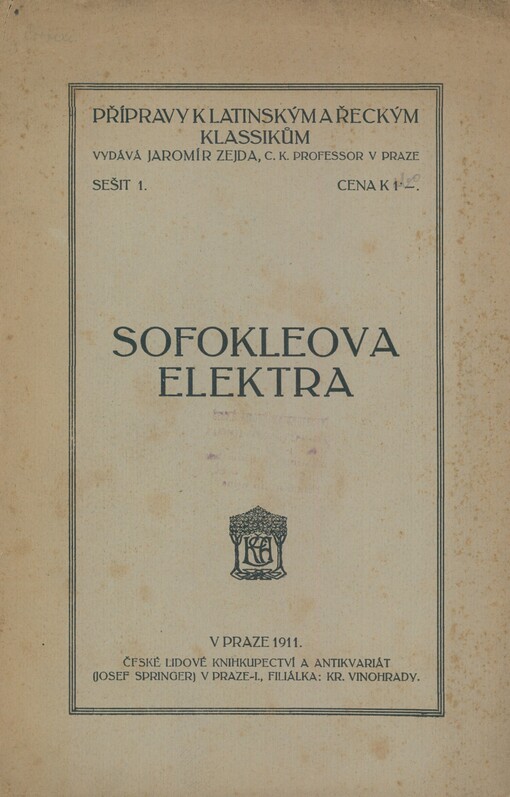 Přípravy k Sofokleově Elektře