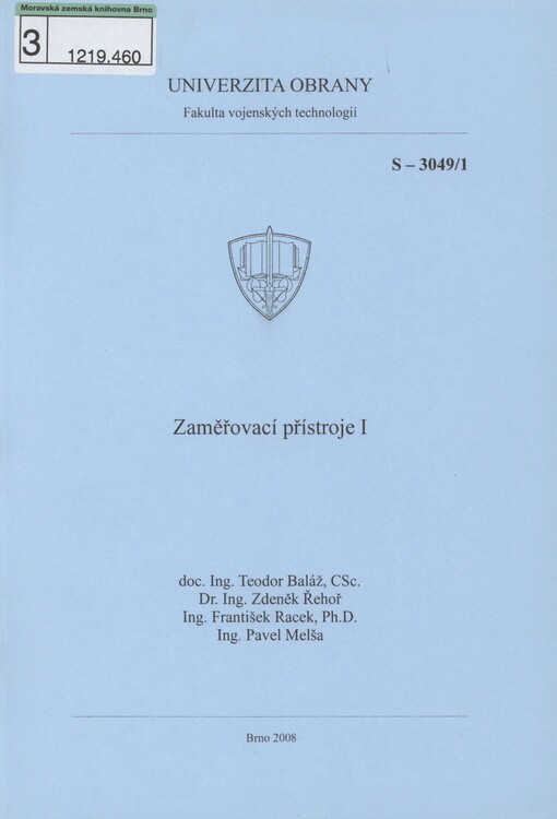 Zaměřovací přístroje I