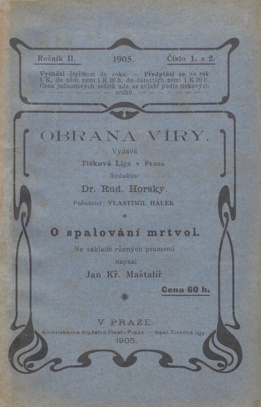 O spalování mrtvol