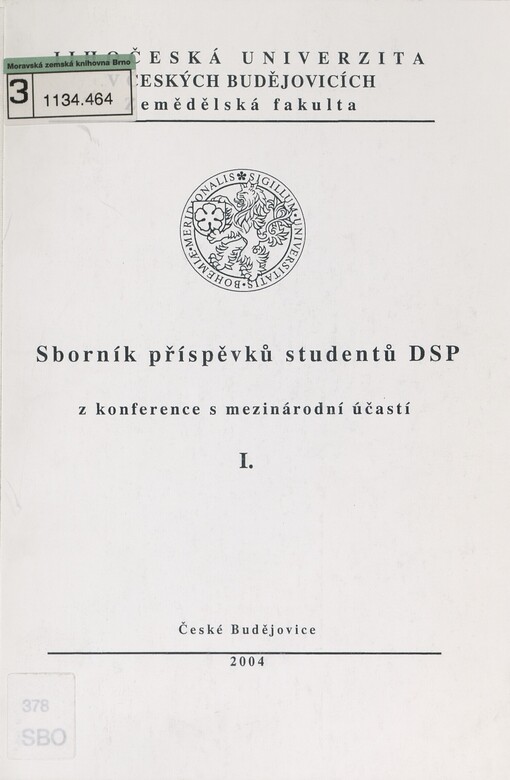 Sborník příspěvků studentů DSP z konference s mezinárodní účast