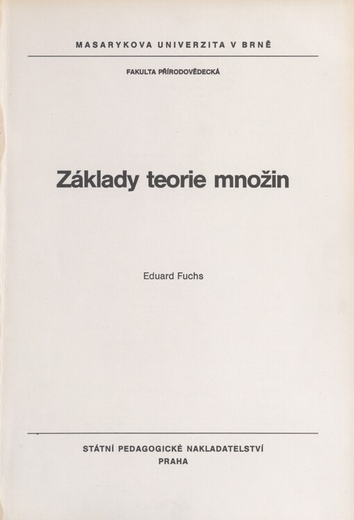 Základy teorie množin