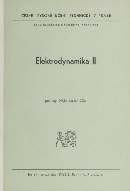 Elektrodynamika II