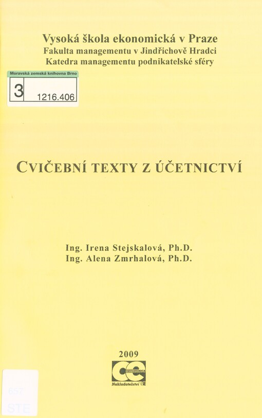 Cvičební texty z účetnictví